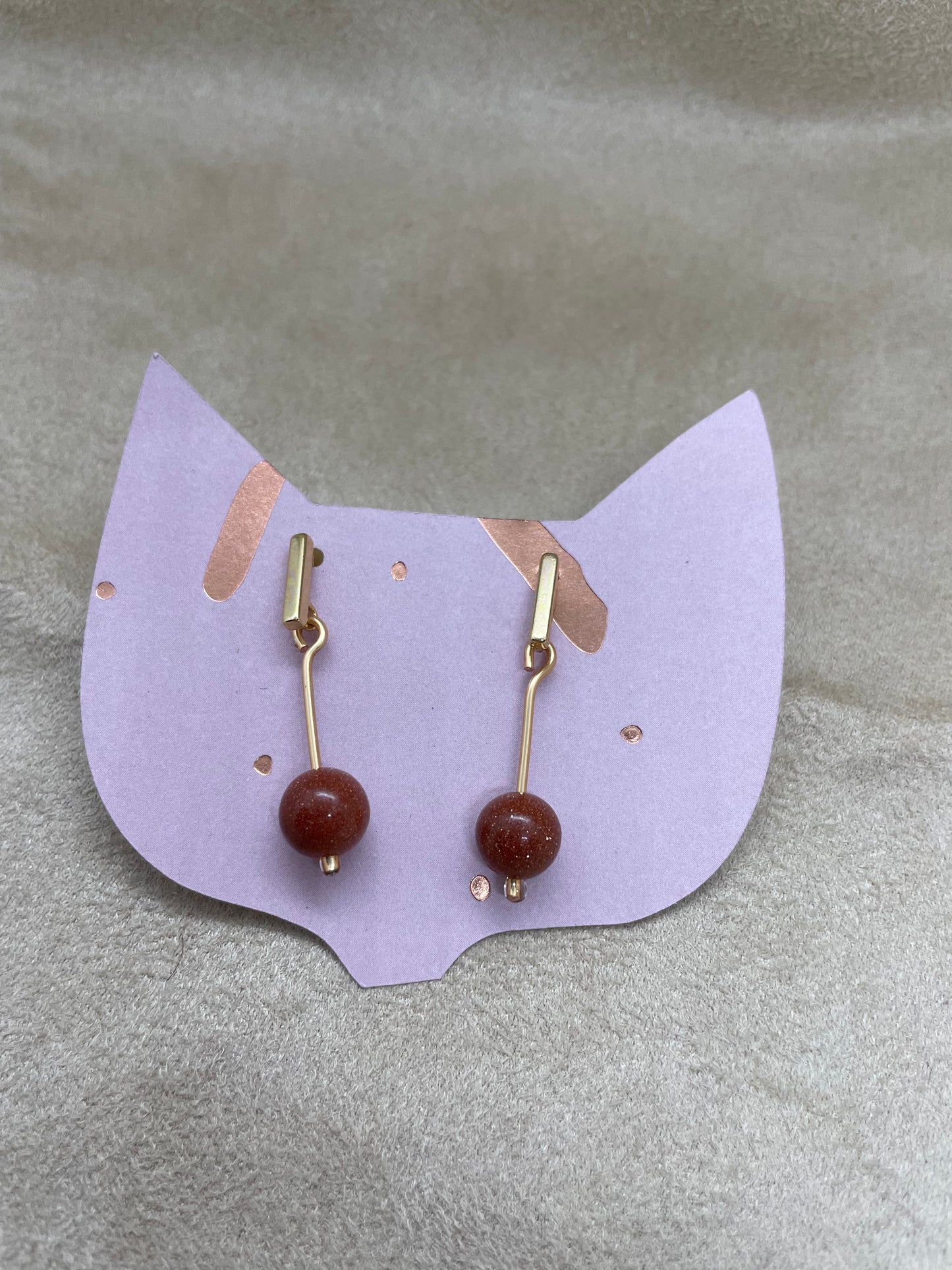 Aretes piedra natural