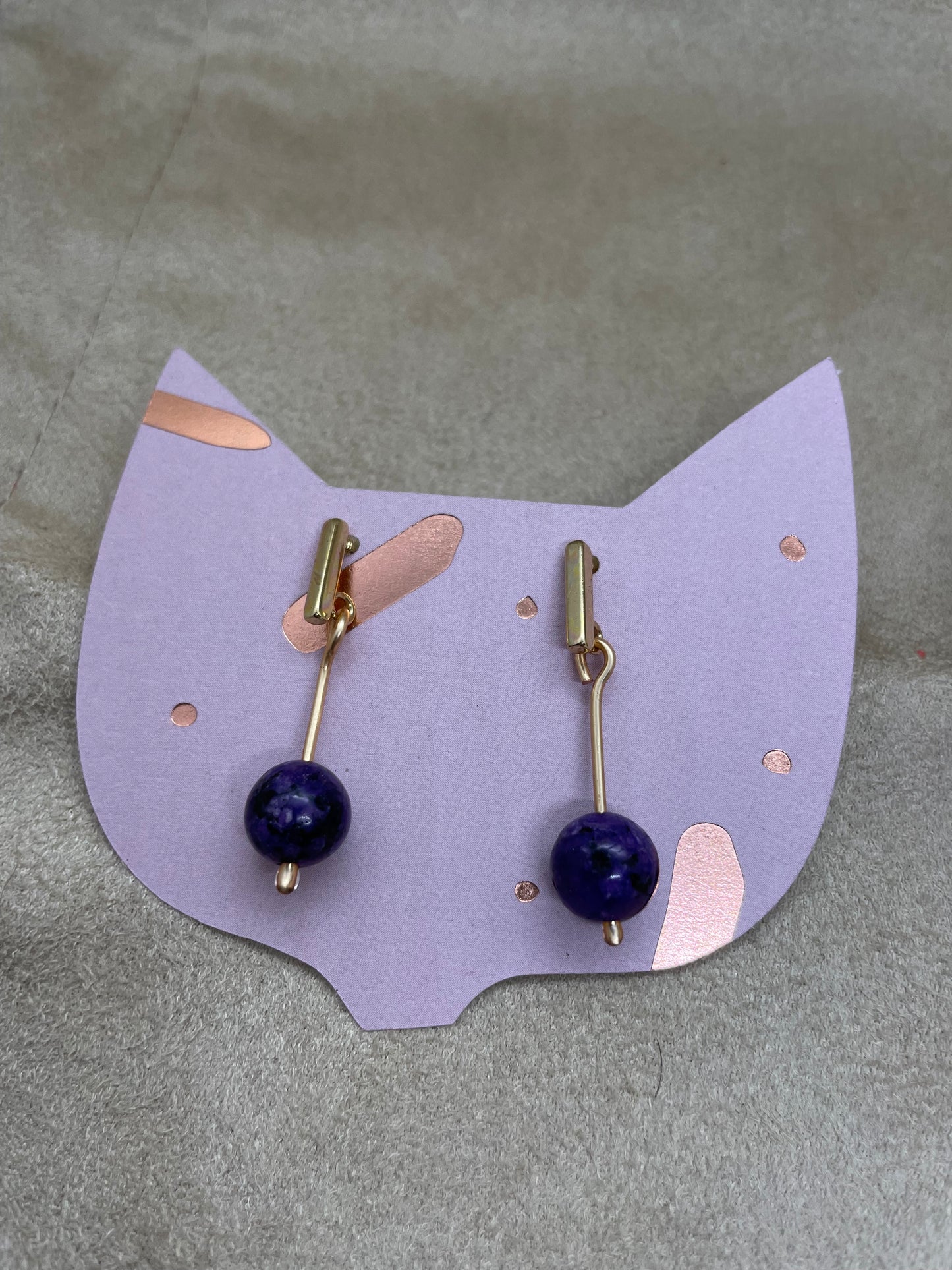 Aretes piedra natural
