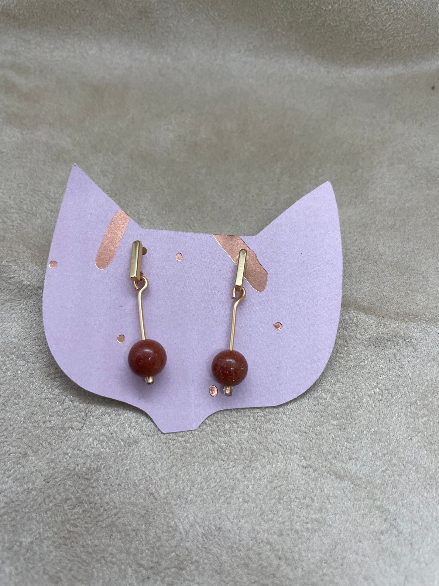 Aretes piedra natural