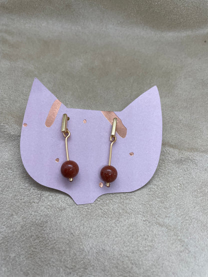 Aretes piedra natural